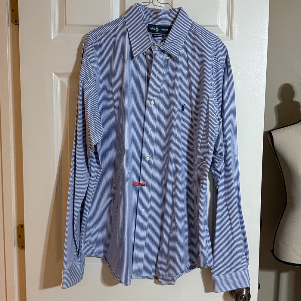 Ralph Lauren Classic Blue Pinstripe Shirt